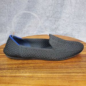 Rothy's The Loafer Flats Women's 10 Black Honeycomb Comfort Slip On Shoes